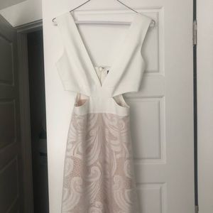 BCBG Dresses - BCBG White Cut Out Dress Size 0 BCBG Dresses - BCBG White Cut Out Dress Size 0